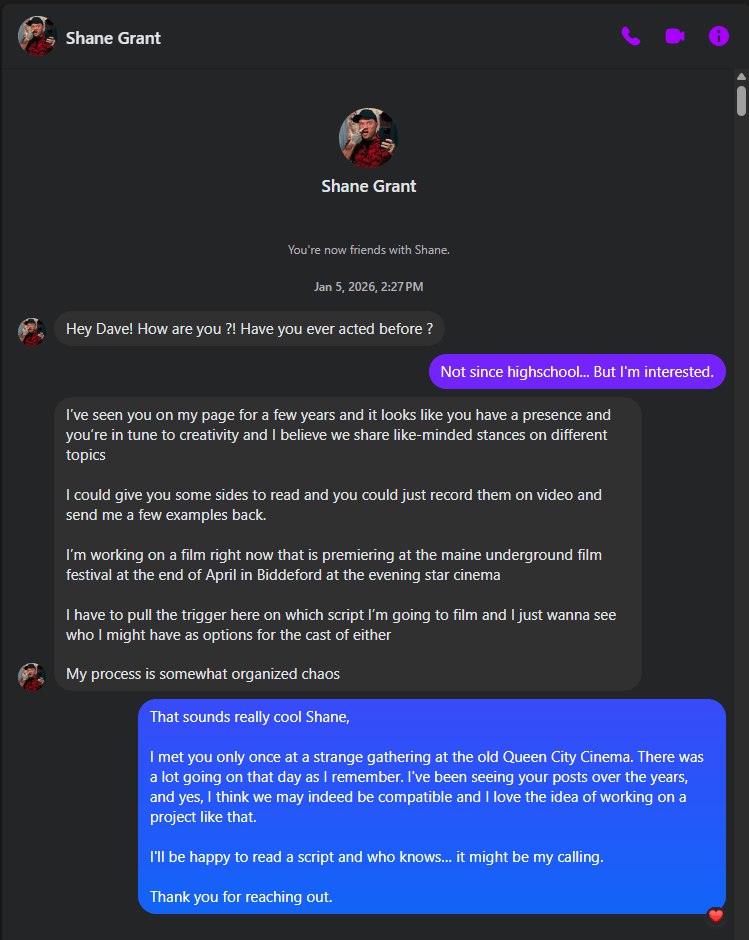 Shane's Message